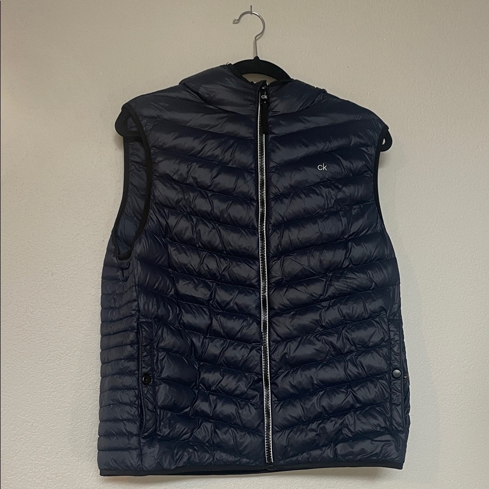 Calvin Klein Men's Navy Puffer Vest